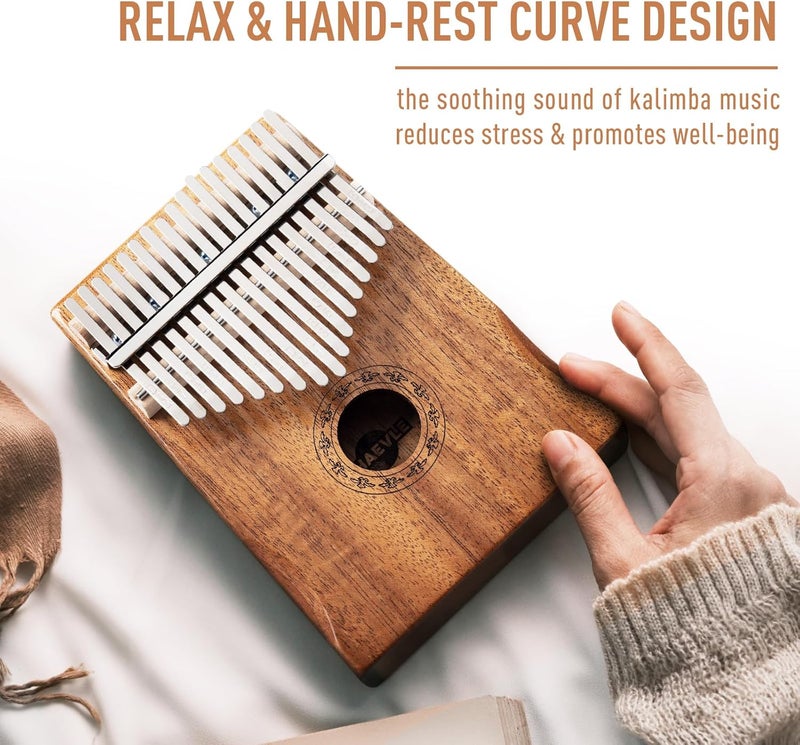 Shaevle Kalimba 17 Keys Thumb Piano, Mbira Finger Piano with Carrying Case, Tune Hammer, Songbook - Musical Instruments Gift for Kids Adult Beginners - Image 3